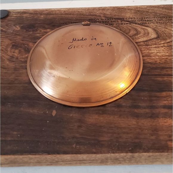 Greek Parthenon Copper Wall Plates Painted Enamel Ancient Art - Picture 3 of 9